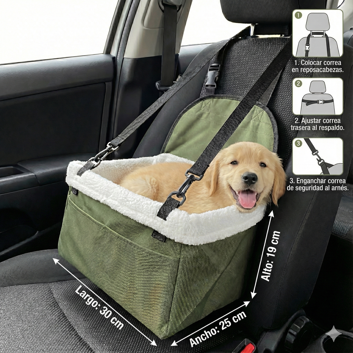 Asiento de Auto para Mascotas