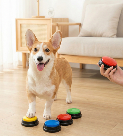 Botones Parlantes para Mascotas - ¡Enséñale a Hablar!