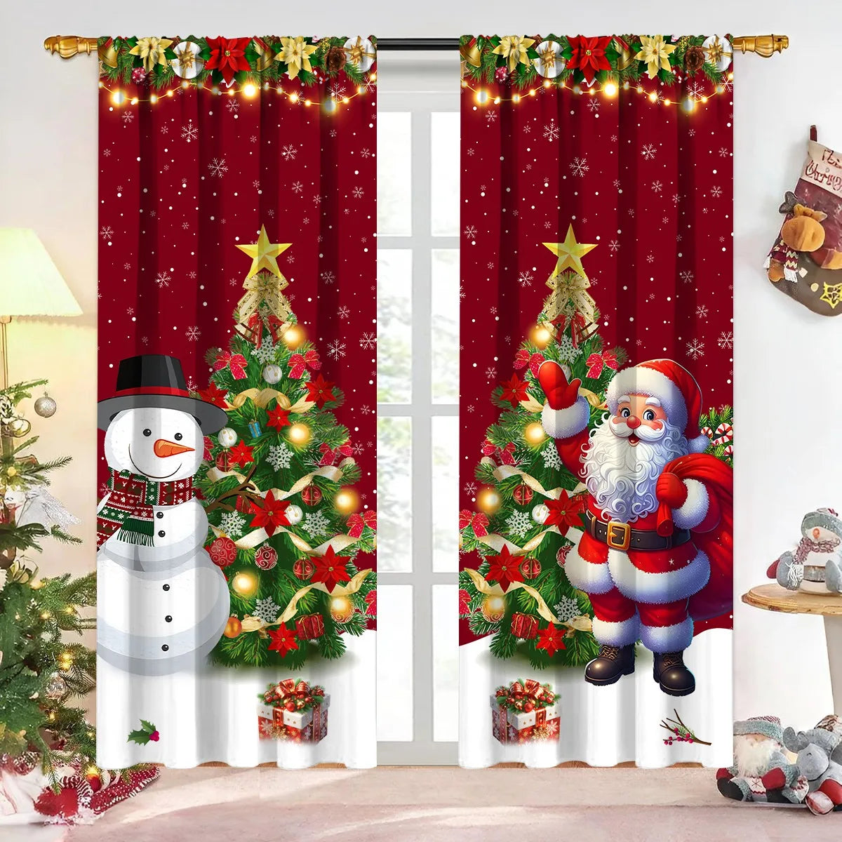 Cortinas Decorativas Navideñas