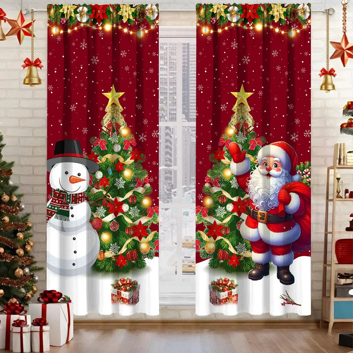 Cortinas Decorativas Navideñas