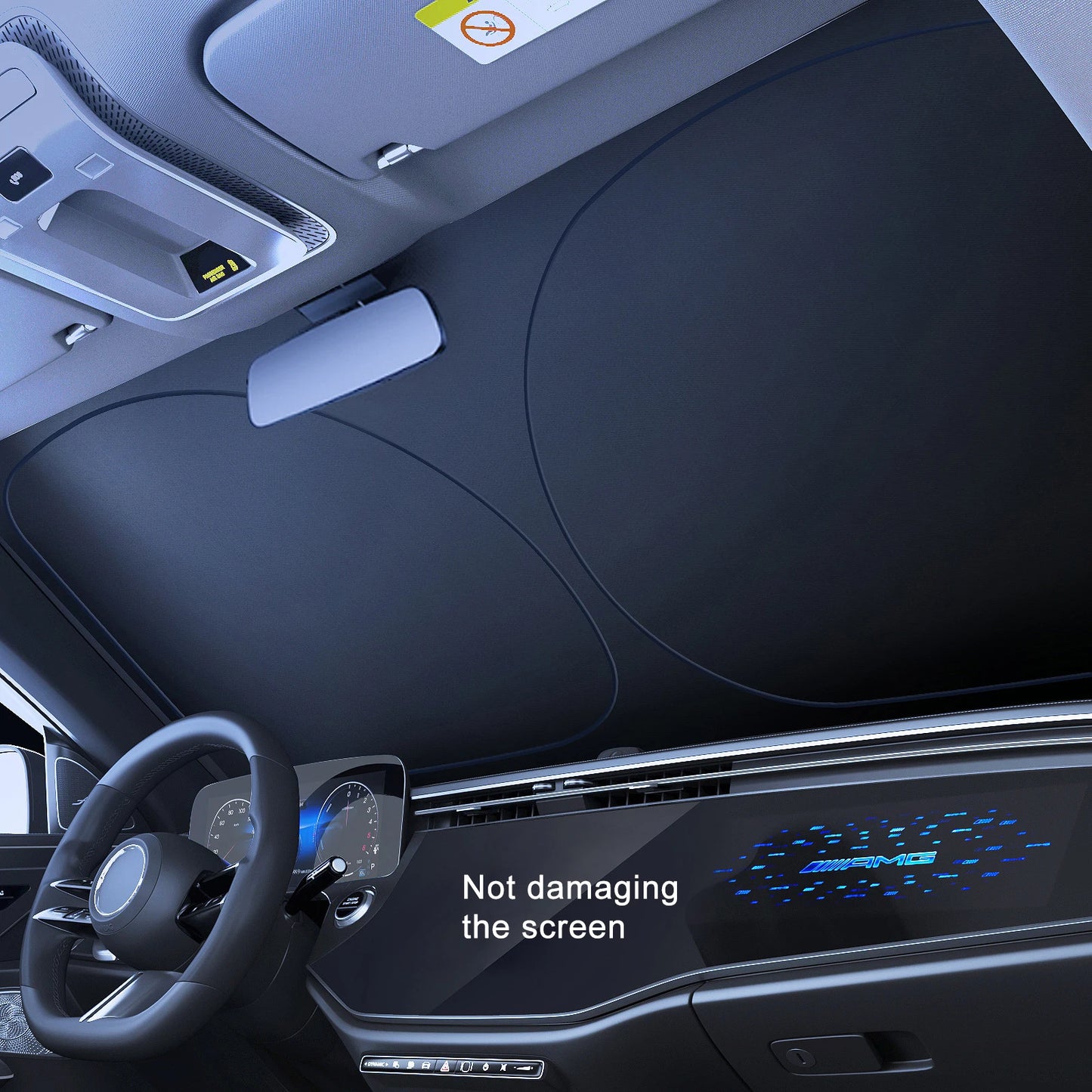 Parasol Plegable para Coche | Cubierta UV para Parabrisas y Ventanas