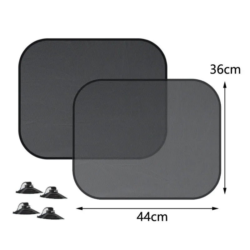 Set 4 Cortinas Solares para Ventanas de Auto – Protección UV
