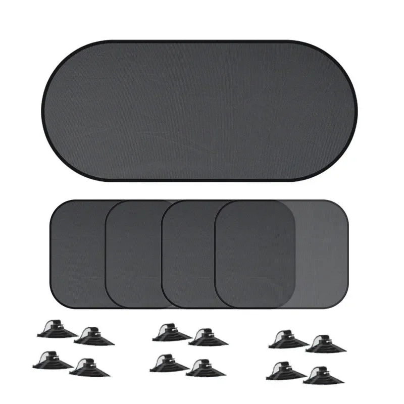 Set 4 Cortinas Solares para Ventanas de Auto – Protección UV