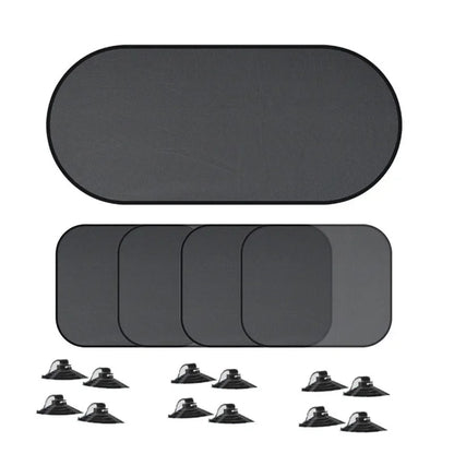Set 4 Cortinas Solares para Ventanas de Auto – Protección UV