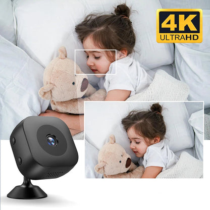 Mini Cámara 4K HD WiFi – Seguridad para Hogar