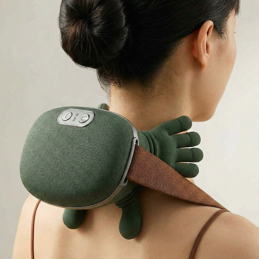 Masajeador de Cuello 4D Pro: Alivio Biónico y Calor Terapéutico